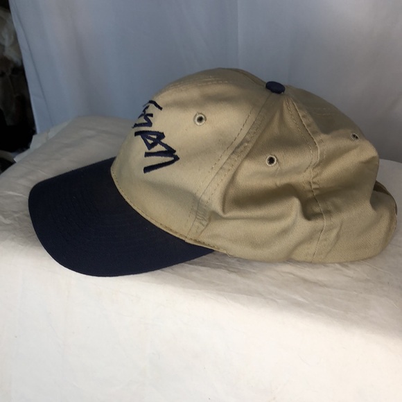OTTO CAP NISSAN tan and blue baseball cap. Made in Thailand. - Picture 2 of 9